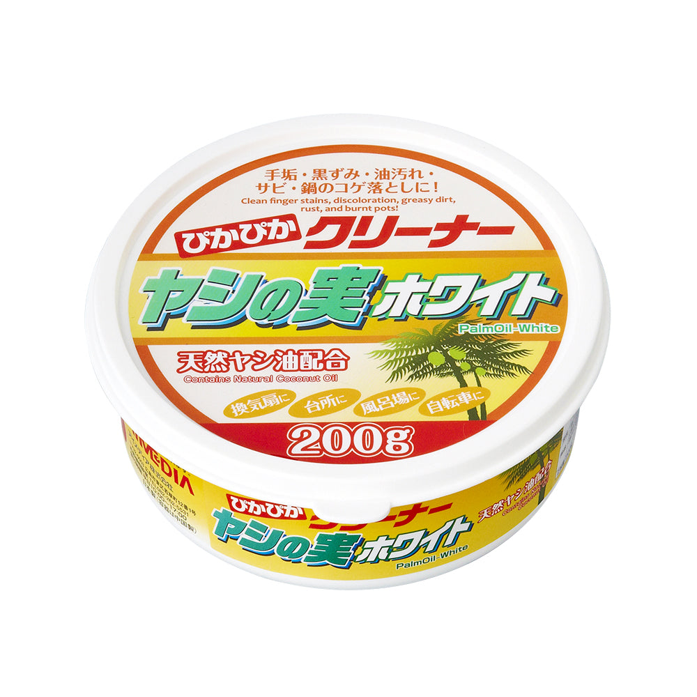 PALM OIL CLEANER, Multi surface cleaner rust remover oven cleaner kitchen cleaner ヤシの実ホワイト 200g   Made in Japan