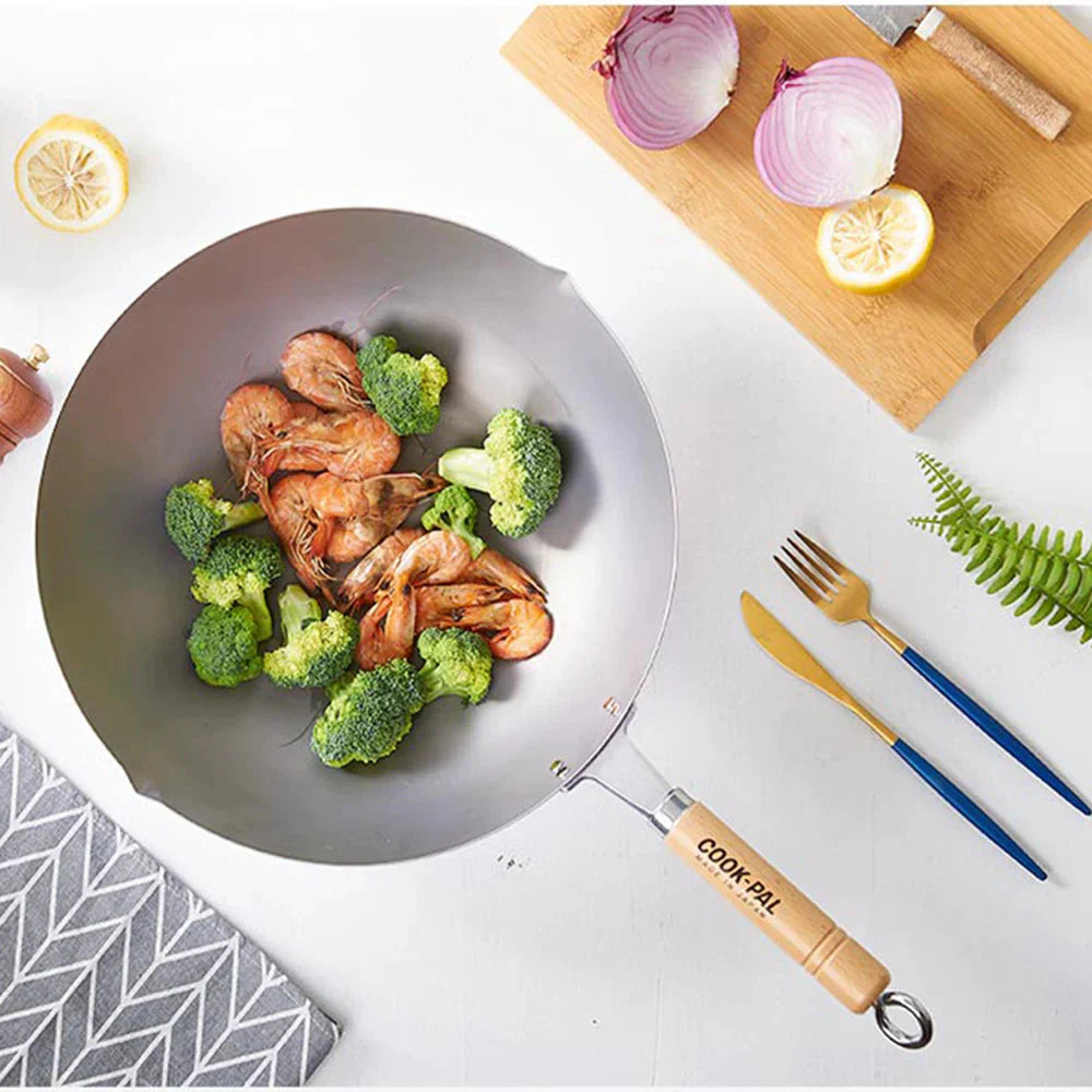 YOSHIKAWA COOK-PAL Titanium Wok 30cm　COOK-PAL チタン北京鍋