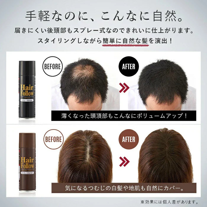 HAIR FOLLOW - covering spray for thin hair